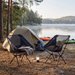 Ultralekkie krzesło turystyczne składane Moon Chair Light + pokrowiec Outtec - black