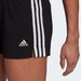 Spodenki damskie Essentials Slim 3-Stripes Adidas - czarny