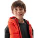 Kamizelka puchowa chłopięca TVJAM134 4F - pomarańcz