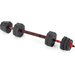Zestaw hantli regulowanych 2x20kg ze sztangą Gymtek WYPRZEDAŻ - 20kg czerwone