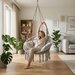 Huśtawka bocianie gniazdo boho XXL Big Pillow Luverno WYPRZEDAŻ - grey