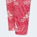 Legginsy juniorskie Aeroready Designed to Move Brand Love Long Tights Adidas - różowe
