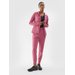 Spodnie dresowe damskie TFTRF689 4F - ciemny róż