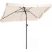 Parasol ogrodowy prostokątny Recto 125x200cm Luverno - beżowy