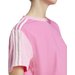 Koszulka damska Essentials 3-Stripes Single Jersey Crop Top Adidas - różowa
