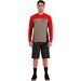 Longsleeve rowerowy męski Redwood Enduro Merino Air-Con VLS Mons Royale - retro red/black/walnut