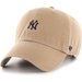 Czapka z daszkiem MLB New York Yankees Base Runner Clean Up 47 Brand - beżowy