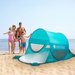Namiot plażowy samorozkładający, parawan EasyShade UV50 Outtec - turkusowy