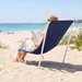 Leżak plażowy, ogrodowy Relaxo Outtec - granatowy
