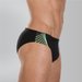 Slipy pływackie męskie Placement 7cm Brief Speedo - czarno-limonkowe