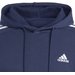 Bluza męska Essentials Fleece 3-Stripes Hoodie Adidas - granatowa
