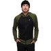 Bluza męska Coefficient LT Hybrid Hoody Black Diamond - czarna/zielona