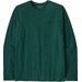 Longsleeve męski P-6 Logo Responsibili Tee Patagonia - Cascade Green