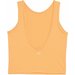 Bezrękawnik, crop-top damski 4FSS23TTSHF716 4F - pomarańczowy