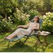 Leżak ogrodowy/plażowy składany Sun Comfort 2w1 Luverno - graphite