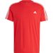 Koszulka męska Essentials Single Jersey 3-Stripes Adidas - czerwona