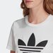 Koszulka damska Trefoil Adidas Originals - white/black