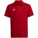 Koszulka juniorska polo Entrada 22 Adidas - czerwona