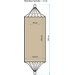 Hamak 2-osobowy 250x150cm Luxe XXL Saska Garden