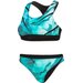 Strój kąpielowy damski Racerback Bikini Aquafeel - turkusowy