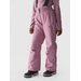 Spodnie narciarskie dziewczęce na szelkach TFTRF659 4F - jasny róż