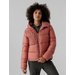 Kurtka puchowa dwustronna damska HOZ21 KUDP604 Outhorn - różowa
