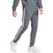 Spodnie dresowe męskie Essentials Fleece 3-Stripes Tapered Cuff Adidas - ciemny szary