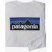 Longsleeve męski P-6 Logo Responsibili Tee Patagonia - white