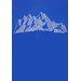 Koszulka męska Peak Graphic Jack Wolfskin - MTN vibrant blue