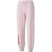 Spodnie damskie Power Colorblock Pants TR Puma - różowe