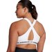 Biustonosz sportowy damski Crossback Mid Bra Under Armour - biały