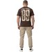 Koszulka męska Eighty Nine Dog Pitbull West Coast - dark chocolate