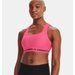 Biustonosz sportowy damski Crossback Mid Bra Under Armour - pink