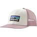 Czapka z daszkiem P-6 Logo Trucker Hat Patagonia - White w/Quiet Violet