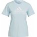 Koszulka damska Primeblue Designed 2 Move Logo Sport Adidas - niebieski
