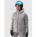 Kurtka narciarska damska TTJAF573 4F - chłodny jasny szary