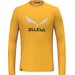 Longsleeve męski Solidlogo Dry Salewa - gold