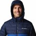 Kurtka puchowa męska Powder Lite II Hooded Jacket Columbia - Mountain Blue, Collegiate Navy