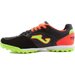 Buty piłkarskie turfy Top Flex Turf Joma - czarno-pomarańczowo-zielone