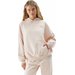 Bluza damska 4FAW23TSWSF698 4F - kremowy