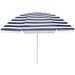 Parasol ogrodowy, plażowy, łamany Outtec - ciemny granat/paski