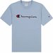 Koszulka męska Embroidered Large Script Logo Champion - niebieska
