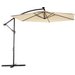 Parasol ogrodowy Modern LED 350cm Luverno - beżowy