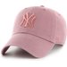 Czapka z daszkiem New York Yankees Clean Up 47 Brand - różówy