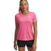 Koszulka damska Tech Twist V-Neck Under Armour - Super Pink/White