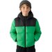 Kurtka puchowa chłopięca TDJAM462 4F - zielony