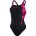 Strój kąpielowy damski Hyperboom Muscleback Splice Speedo - czarny-różowy