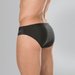 Slipy pływackie męskie Placement 7cm Brief Speedo - czarno-szare