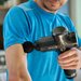 Pistolet do masażu wibracyjny z wymiennymi końcówkami Gymtek - szary