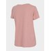 Koszulki damskie H4L22 TSD352 2szt 4F - różowa/szara